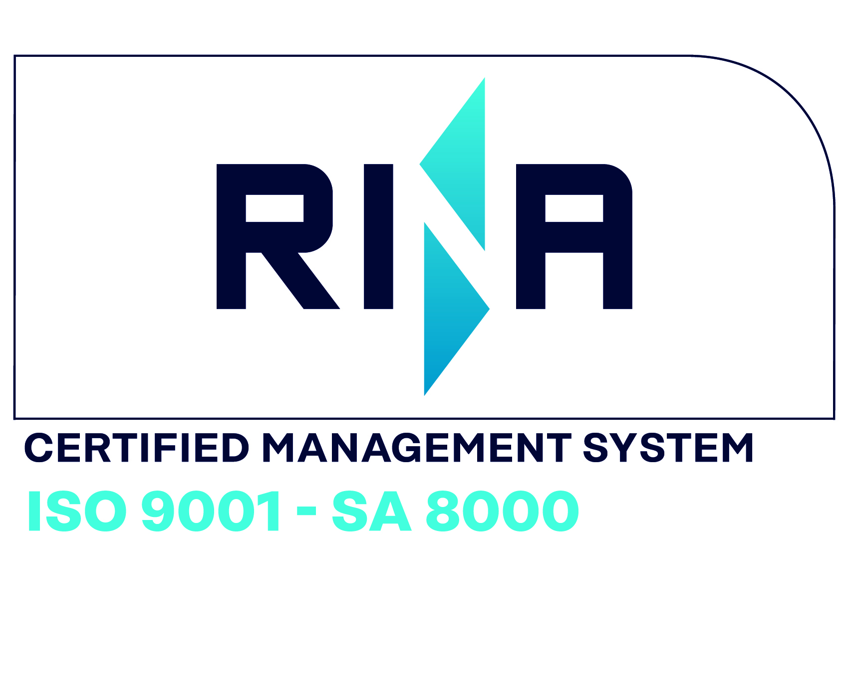 Logo iso 9001 sa 8000